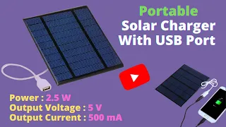 Reviewing of Portable Solar Charger With USB Port