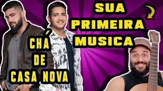 COMO TOCAR CHÁ DE CASA NOVA HENRIQUE E JULIANO SUA PRIMEIRA MÚSICA NO VIOLÃO