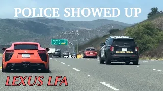 LAMBORGHINI AVENTADOR SVJ  GINTANI EXHAUST AND LEXUS LFA Highway Takeover. CRAZY Acceleration clips!