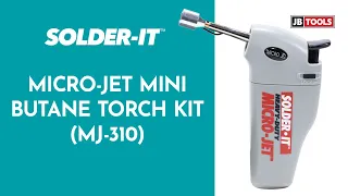 Solder-It Micro-Jet Mini Butane Torch Kit Nozzle Refillable Fuel Cell (SKU: SOI-MJ-310)
