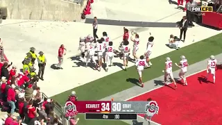 Last Play of Ohio State Spring Football Game | Ohio State Football | April 13, 2024