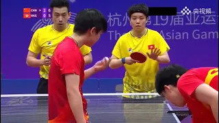 2023 Hangzhou Asian Games table tennis mixed doubles 1/4 final Wang Chuqin _ Sun YingshaVS Huang Zhe