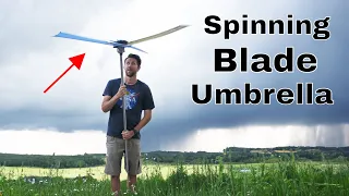 Can a Spinning Blade Umbrella Stop The Rain?