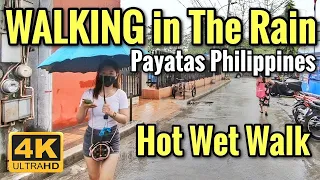 A LOVELY WALK in THE RAIN at Payatas Residence - PAYATAS METRO MANILA [4K]