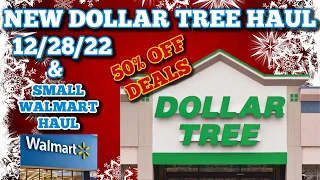 NEW DOLLAR TREE HAUL 🤑 12/28/22 AND SMALL WALMART HAUL