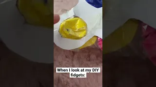 When I look at my DIY fidgets (credits to Mrs Bench for the idea) #fidgettoys #mrsbench #shorts