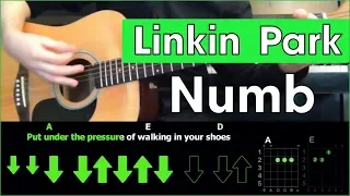 Linkin Park - Numb  Acoustic Cover  Разбор песни на гитаре  Табы, аккорды и бой