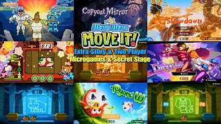 Warioware Move it! - All Complete Microgames Extra Story & Secret Stages Two Player - Switch