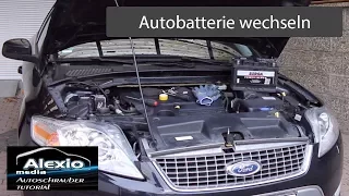 🔧Ford Mondeo MK4 BA7 Batterie wechseln - Replacing car battery