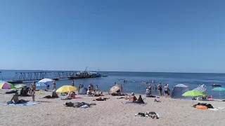 Очаков,Грродской пляж, море 9 июля 2021