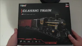 unboxing Classic Train Set TEMI Electric Classical Steam Engine Locomotive