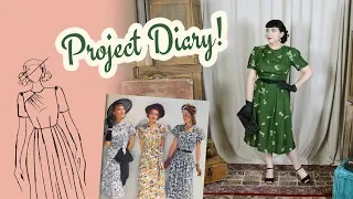 Making a 1940's Style Rayon Dress - Summer Sewing 2019