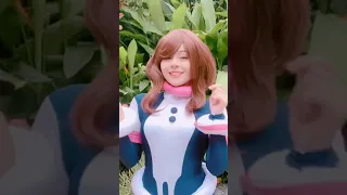 Day 1 of BNHA cosplay week #mha #myheroacademia #bokunoheroacademia #uraraka #Shorts