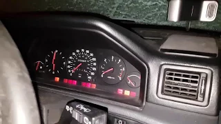 1996 Volvo 940 Diesel cold start -6°C (squeaky fanbelt)