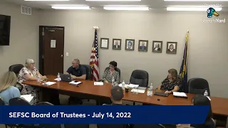 SEFSC Board Meeting - July 14, 2022