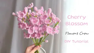 Cherry Blossom Craft Tutorial: Easy DIY Cherry Blossom Art in Pink (Sakura Flowers)