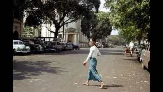 In 1970, Rangoon's (Now Yangon Burma) Urban, Traditional Culture and Old Fashion Dress