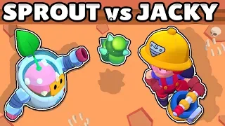 SPROUT VS JACKY | 1vs1 | BRAWL STARS | NUEVOS BRAWLERS