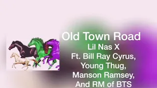 Old Town Road All version Mashup!!