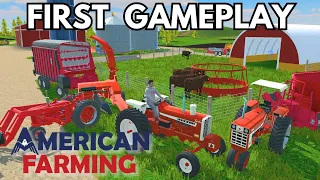 First Gameplay & Tutorial! | American Farming