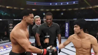 Muhammad Ali vs. Bruce Lee (EA Sports UFC 2) - CPU vs. CPU - Crazy UFC 👊🤪