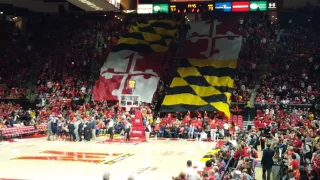 Flag Timeout Illinois at Maryland Basketball