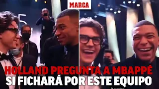 Tom Holland pregunta a Mbappé si va a fichar por este equipo: "¡Es imposible!" | MARCA