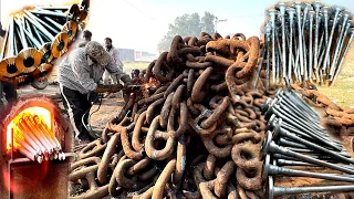 How Truck Axle Are Made From Old Cargo ships anchors chains Manufacturing process of axle in factory