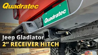 Quadratec Premium 2" Receiver Hitch Install and Review for 2020+ Jeep Gladiator JT