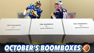 Opening October's Elite, Platinum, & Mid-End Football Boxes From The Boombox
