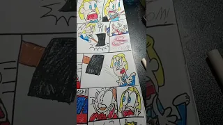 Fan-Made Sml Drawing Short: Rose Gets mad cause She want to hit Marvin But She's hit Mr GoodMan Car.