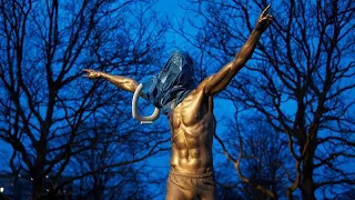 Zlatan Ibrahimovic statue set alight and vandalised by angry Malmö fans