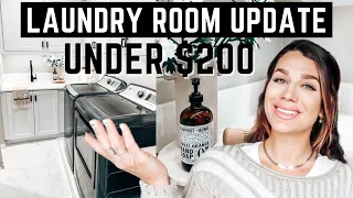 LAUNDRY ROOM UPDATES FOR UNDER $200.00 | 2021