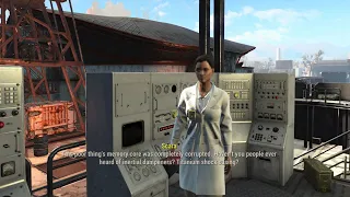 Offering to teach Scara some manners (Fallout 4)