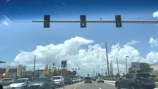 Driving Through Cocoa Beach, Fl in 4k