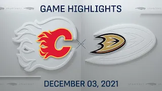 NHL Highlights | Flames vs. Ducks - Dec. 3, 2021