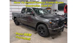 Ram 1500 DT (2019- 2024) OEM Trailer Brake Controller Install with Programming