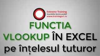 Functia VLOOKUP in excel pe intelesul tuturor