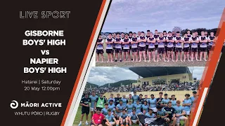 Super 8 Rugby First XV | Gisborne Boys' High v Napier Boys' High