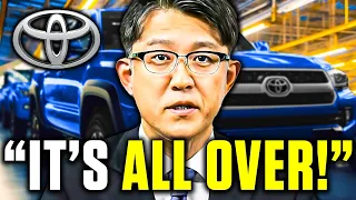 HUGE NEWS! Toyota CEO WARNED TO SHUT DOWN EVs!