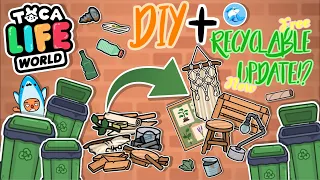 Toca Life World | DIY + Recyclable Update!? ♻️(NEW FREE UPDATE!!)