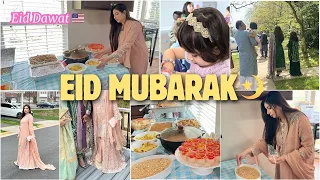 EID MUBARAK ~EID CELEBRATION IN AMERICA 🌙🇺🇸 EID-UL-FITR VLOG 2024 | EID DAWAT 🥰