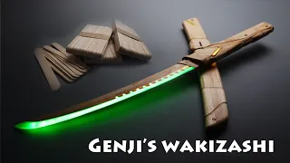 50 Days using 344 Popsicle Stick to Make a GENJI Wakizashi