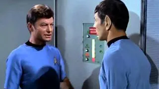 Star Trek TOS - Spock asks McCoy to wish him luck