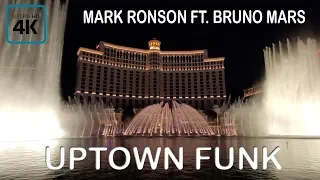 Fountains of Bellagio Water Show Las Vegas 4K | Uptown Funk