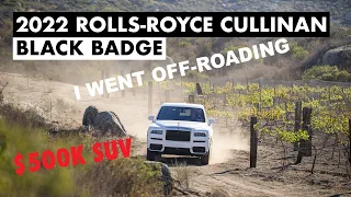 2022 ROLLS-ROYCE CULLINAN BLACK BADGE - OFF-ROAD VINEYARD ADVENTURE - San Diego