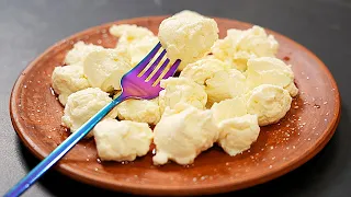 Dumplings with a minimum of flour! Recipe in 5 minutes! Lazy cottage cheese dumplings.