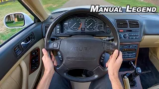 Honda's Clever Answer to German Engineering - 1992 Acura Legend Manual Coupe POV (Binaural Audio)