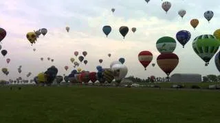 Record montgolfières en ligne - Lorraine Mondial Air Ballon Chambley 2011