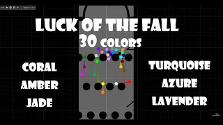 Luck of the Fall - 30 color & 7 elimination marble race in algodoo